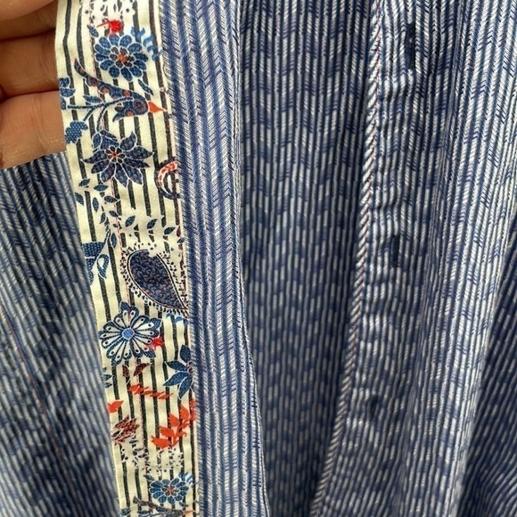 7 Downie St button down shirt button up flip cuff business career sz Lg - Picture 5 of 14